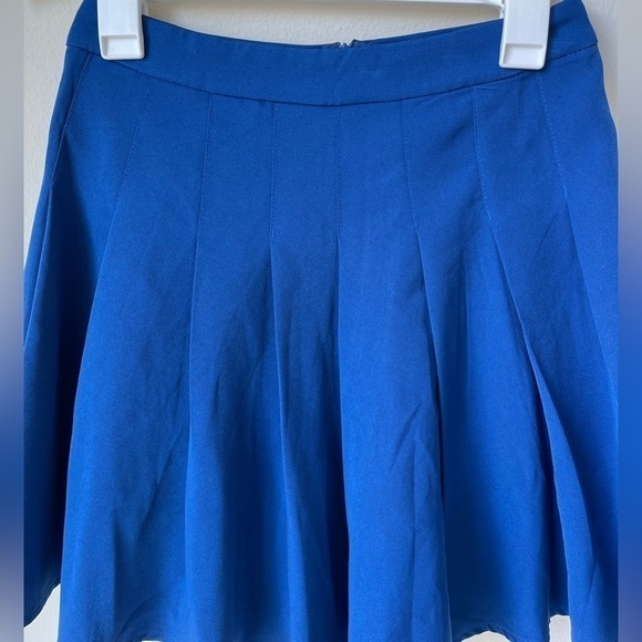 Princess Polly Pleated Blue Mini Skirt Size 4 - Picture 4 of 9